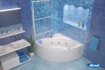 Акриловая ванна Aessel Michigan 150x150- фото