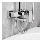 Душевая стойка Armatura Logon со смесителем для ванны со складным изливом, хром- фото3